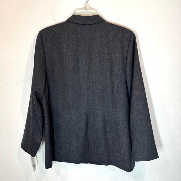 NWT Pendleton 100% Virgin wool Gray Blazer Size 12 pockets NEW workwear office - Picture 6 of 12